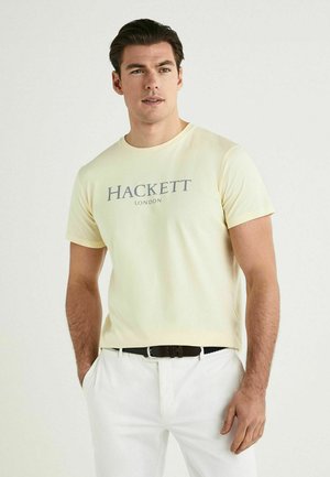 TEE - Print T-shirt - pastel yellw