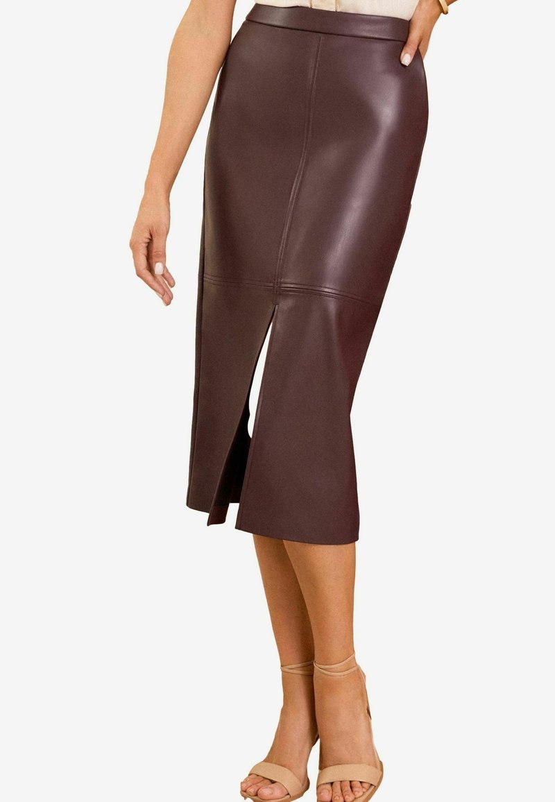 Love & Roses MIDI PETITE - Zīmuļsvārki - burgundy