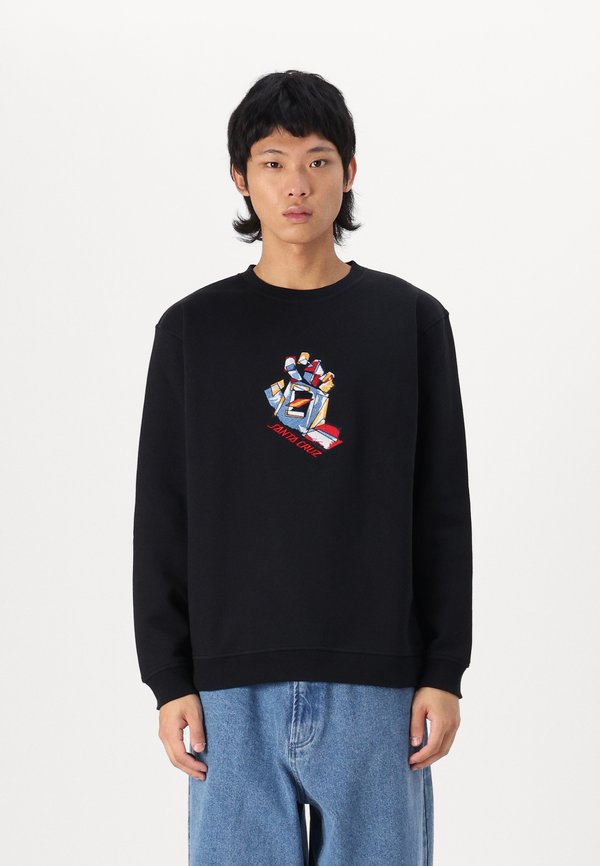 SCREAMING SCRATCHED HAND STRIP FRONT CREW UNISEX - Sweatshirt