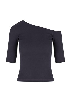 Urban Classics, ASYMMETRIC - Trükipildiga T-särk - navy