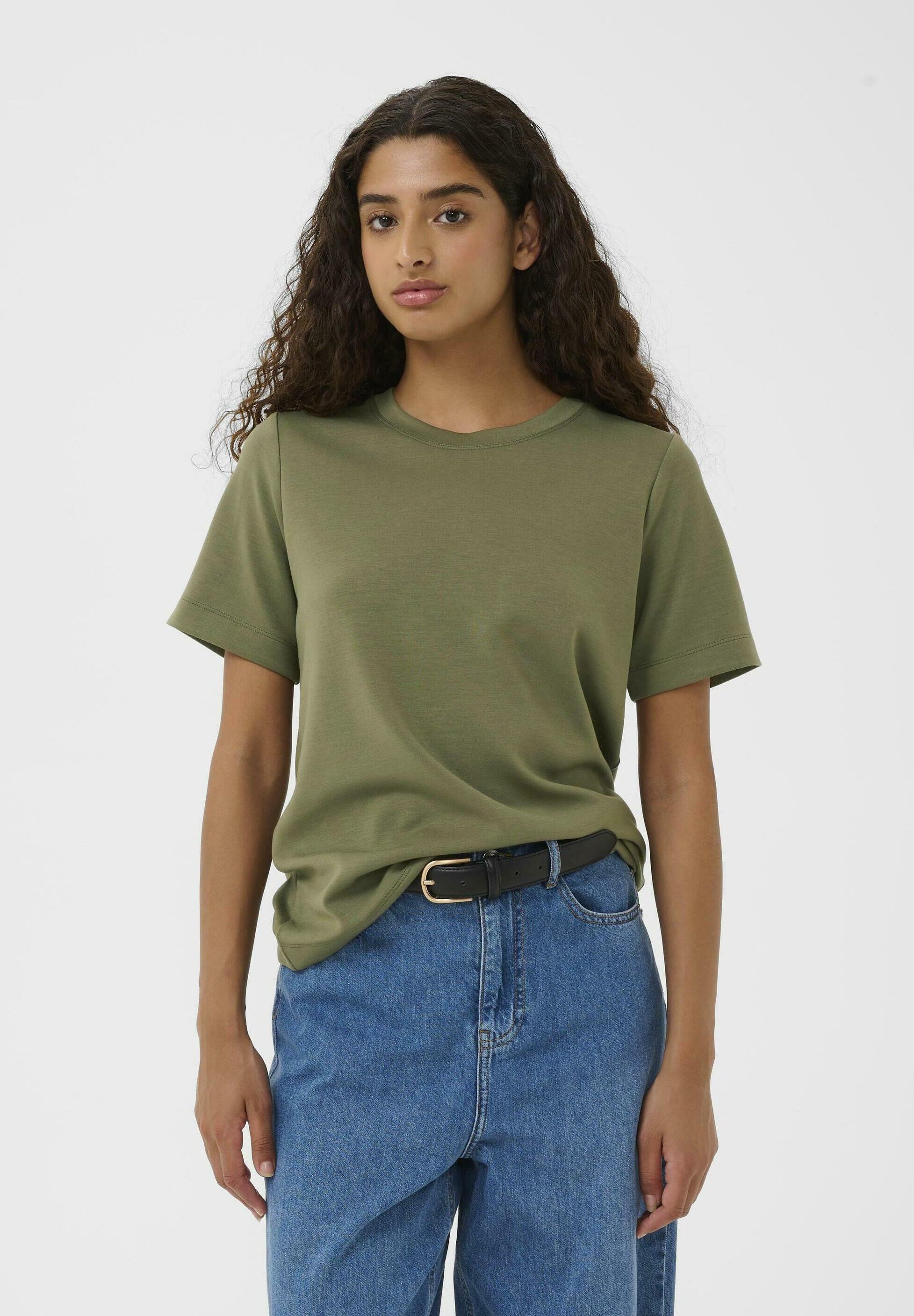 T-shirt Vince Manches Courtes - Femme XS - Bleu - Rayon - Basique Décontracté (Occasion TBE)