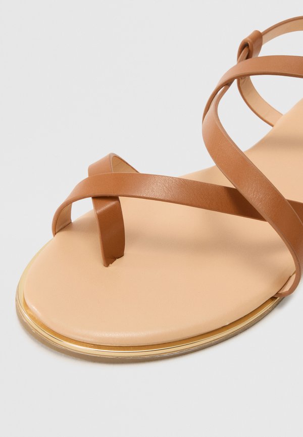 ONLMARI - T-bar sandals - cognac4