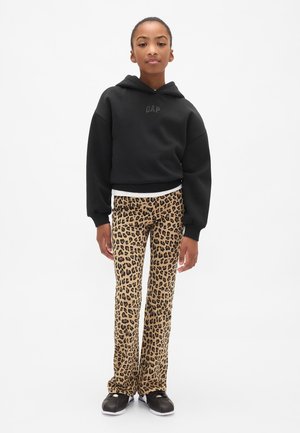 GAP KIDS FLARE LEGGINGS - Leggings - camel/black