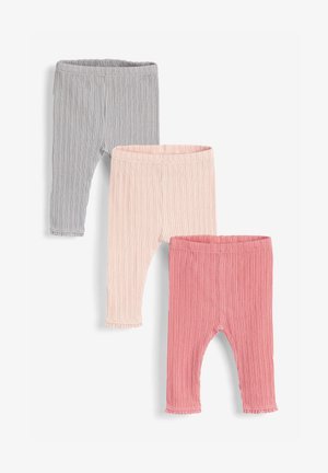 3 PACK - Legging - light grey coral light pink