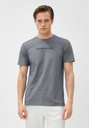 CREW NECK  - Camiseta estampada - dark blue