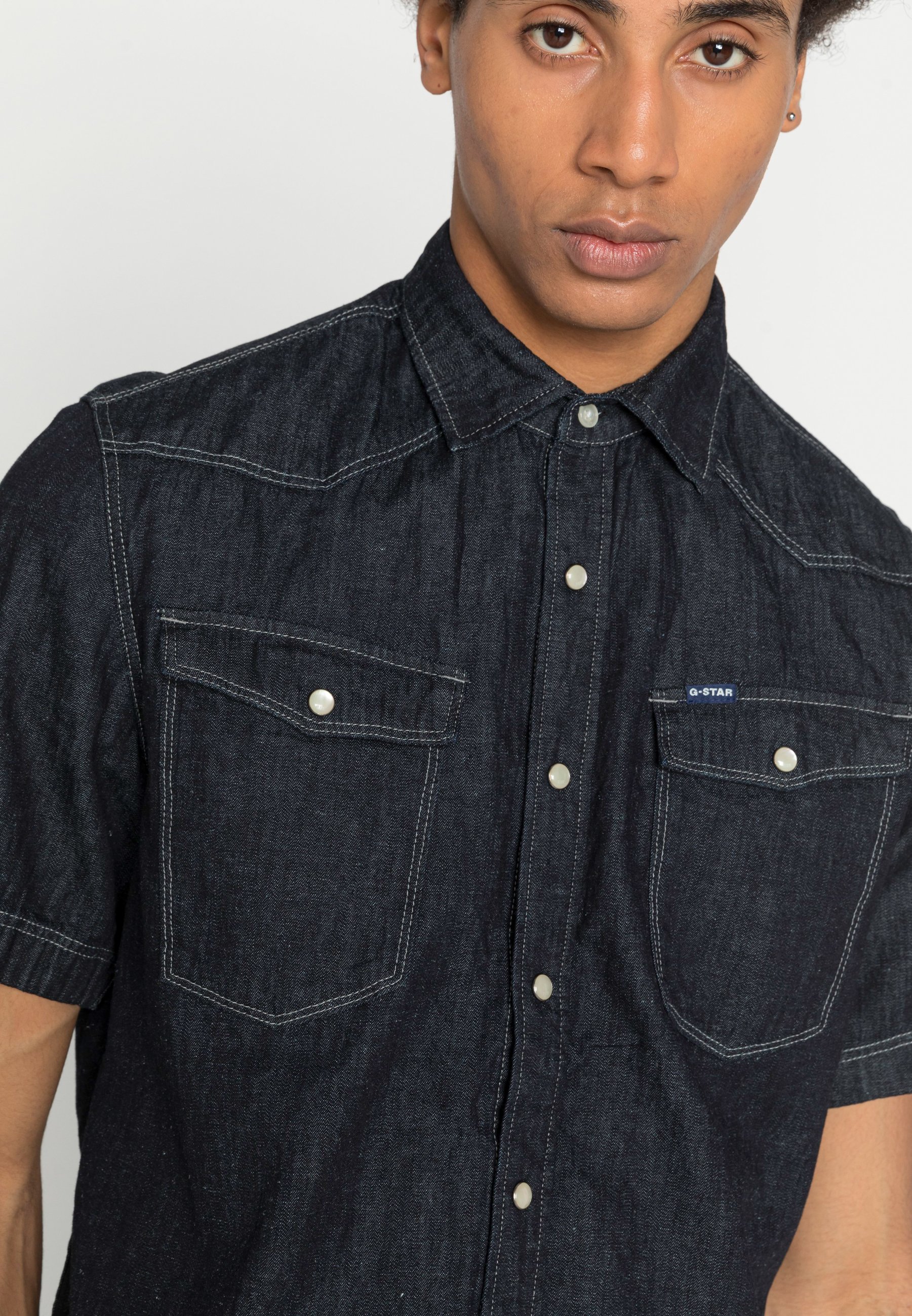 G-Star Raw Men 3301 Slim Shirt Dark Blue Size M