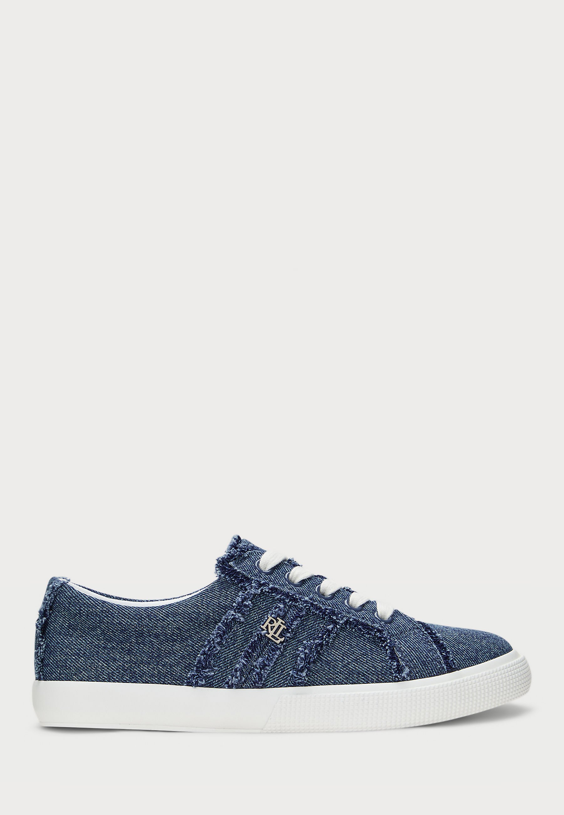 Lauren Ralph Lauren JANSON FRAYED DENIM SNEAKER - Sneakers