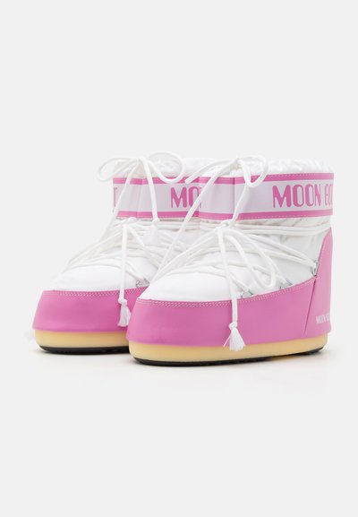 Moon Boot ICON UNISEX - Schnürstiefelette - pink/white