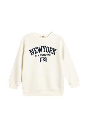 SLOGAN PRINTED - Sudadera - white