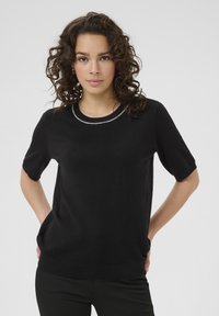 Kaffe Triko s potiskem - black deep