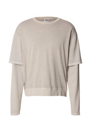 Urban Classics, WASHED DOUBLE LAYERED LONGSLEEVE - Sweatshirt - cloud