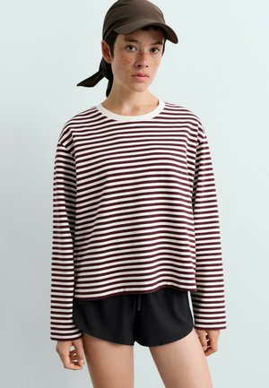 OYSHO, T-shirt à manches longues - plum