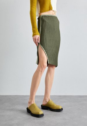 ECKHAUS LATTA FLUTED SKIRT - Pieštukinis sijonas - lichen