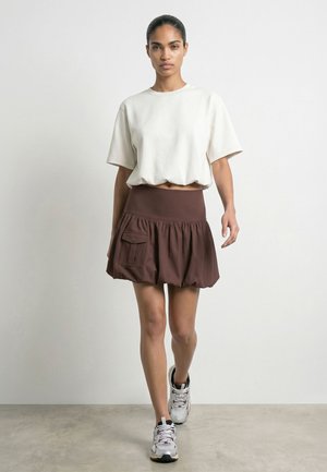 HYPEDROP, Cropped HDINA SS BALLOON - Basic T-shirt - cloud dancer