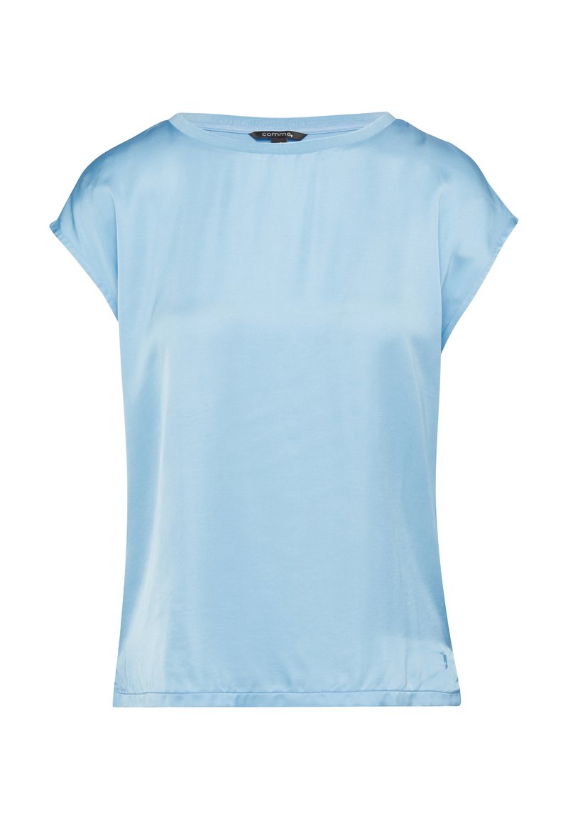 comma T-shirt basic celeste
