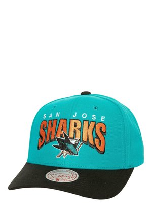 Mitchell & Ness SAN JOSE SHARKS NHL BOOM TEXT PRO VINTAGE SNAPBACK - Cap - blau
