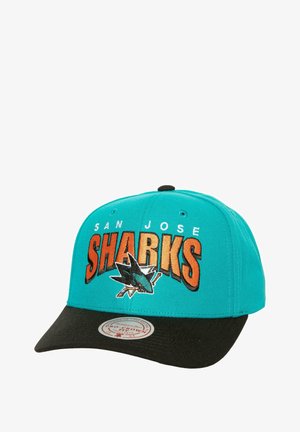 Mitchell & Ness SAN JOSE SHARKS NHL BOOM TEXT PRO VINTAGE SNAPBACK - Cap - blau