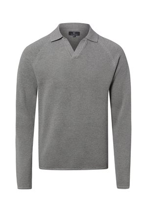 Nils Sundström, NILS SUNDSTRÖM PULLOVER - Polo - hellgrau