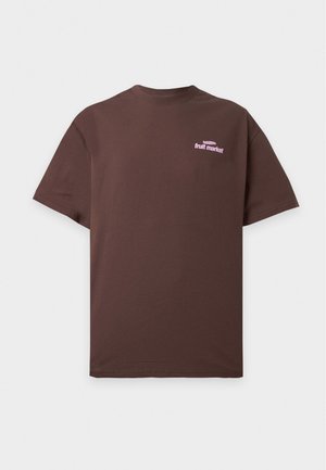 YOURTURN, UNISEX REGULAR FIT - T-Shirt print - dark brown
