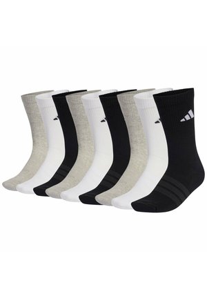 UNISEX 9ER PACK - CUSHIONED CREW LOGO GEPOLSTERT - Chaussettes - schwarz/grau/weiß