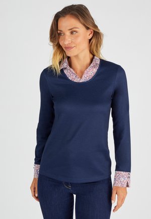 2 EN 1 CHAUDE  - Camiseta de manga larga - marine chiné