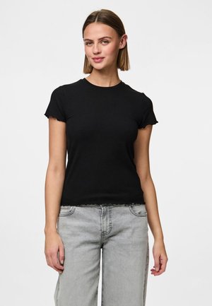 PCNICCA SS O-NECK NOOS - T-Shirt basic - black
