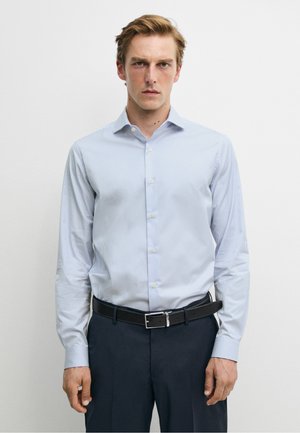 Massimo Dutti, SLIM FIT STRIPED TAILORED FIT SHIRT - Overhemd - light blue