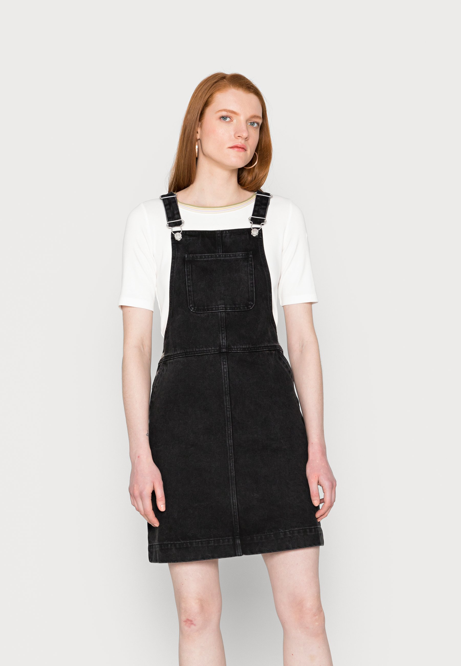 black denim dungaree