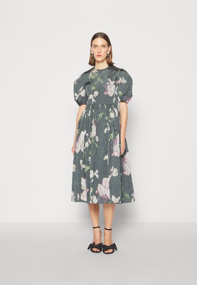 Erdem SHORT SLEEVE DRESS VOLUME SKIRT - Cocktailkleid/festliches Kleid - black