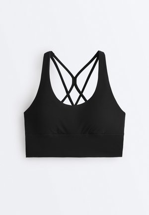 OYSHO, COMFORTLUX MEDIUM SUPPORT WITH CUPS - Brassières de sport à maintien normal - black