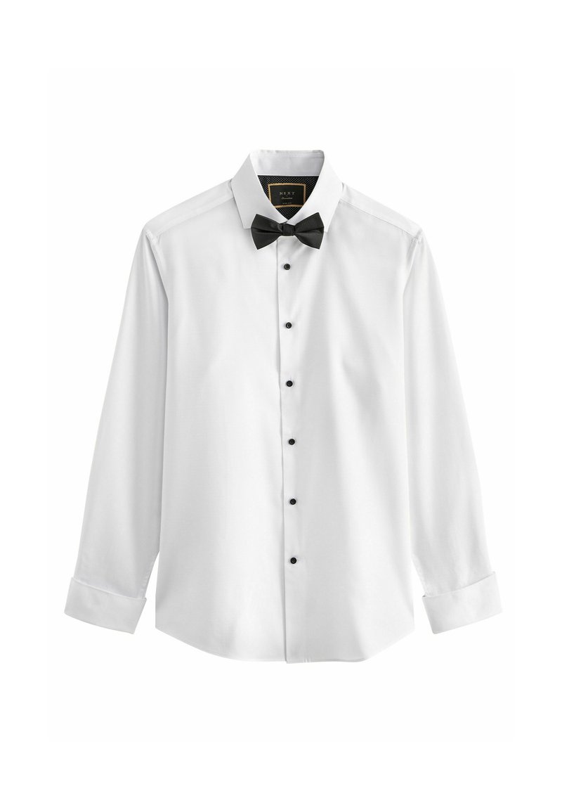 Next OCCASION SET - Formal shirt - white textured black bow tie/white -  Zalando