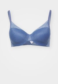 Unselected, cloudy blue