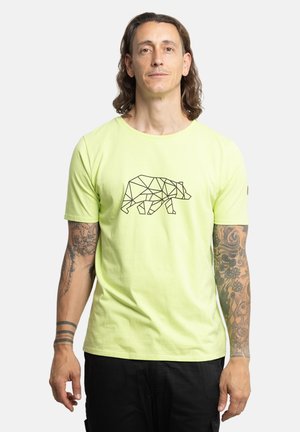 FINNSON MIT BRUSTLOGO - T-Shirt print - limettengrün
