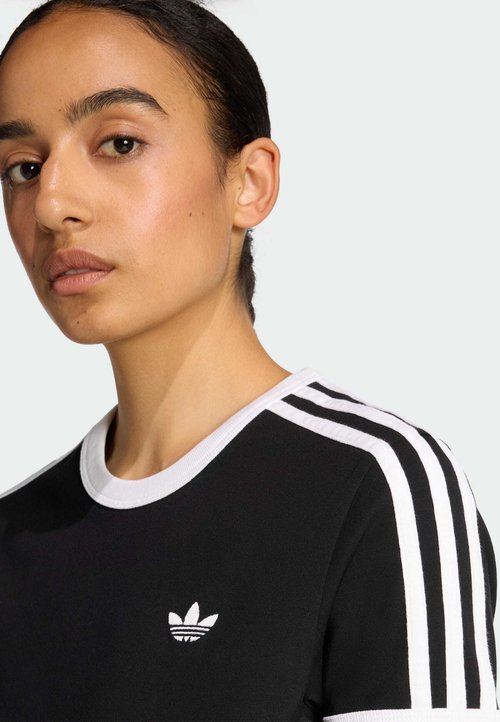 adidas Women's 3-Stripes Slim Tee Black/White — foto 3