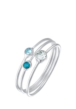 3ER SET PACK STACKING ZART KRISTALLE - Ringe - blau