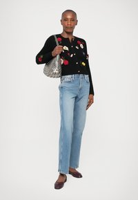 Alice + Olivia DOLLIE FLORAL CARDIGAN - Ζακέτα - black/multi-coloured