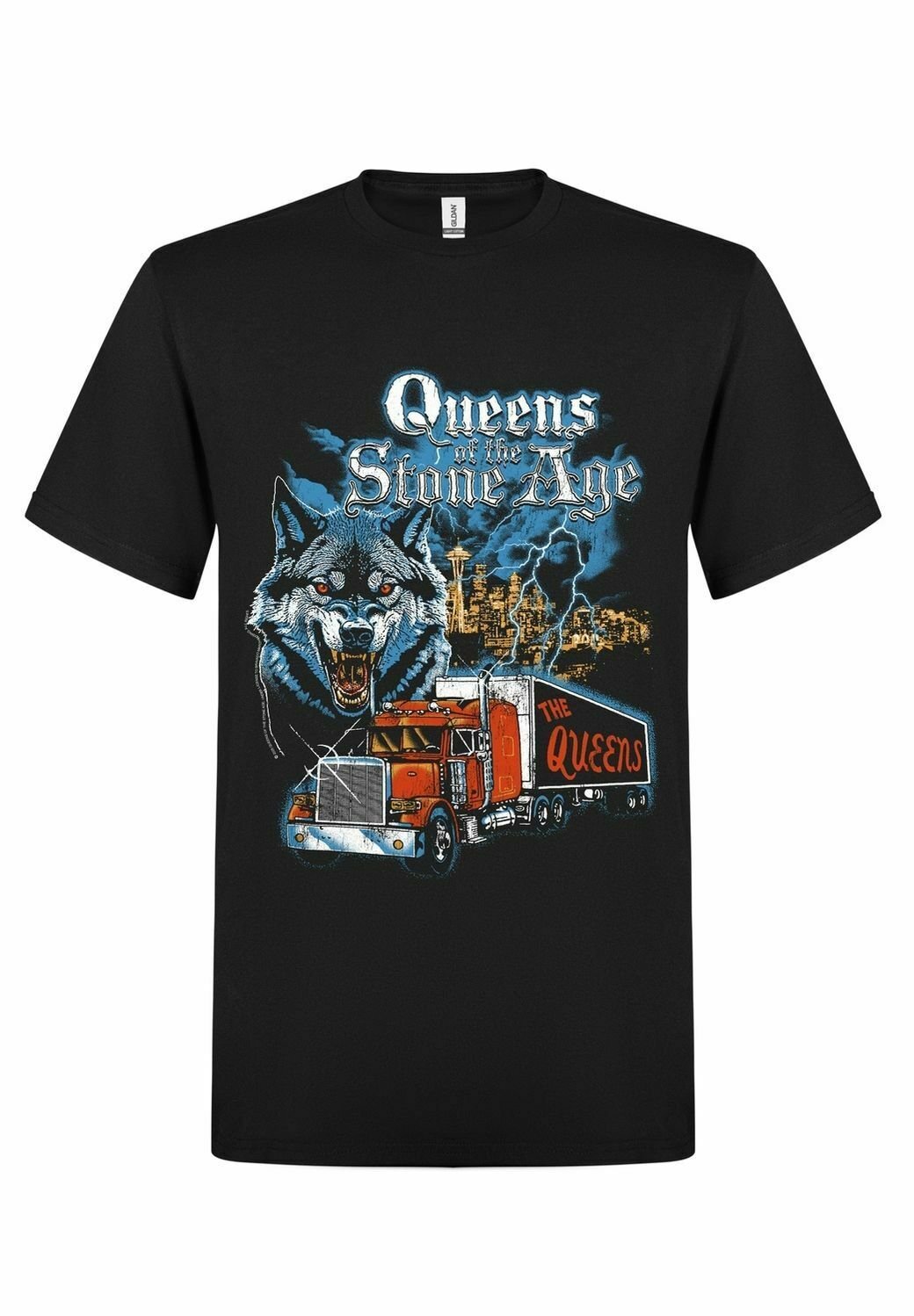 rockshirts QUEENS OF THE STONE AGE WOLF Print T-shirt black