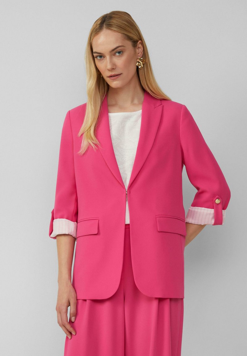 s.Oliver BLACK LABEL ÄRMELN UND RAFF-DETAILS - Short coat - pink
