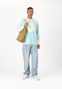 Marimekko NEUTRA UNIKKO UNISEX - Maglione - turquoise/off white