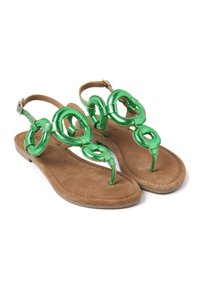 Lazamani T-bar sandals - green
