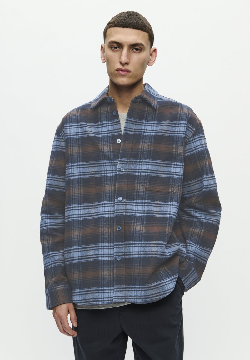 DOUBLE A BY W.W. COOPER - Shirt - bluefin check