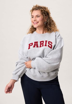 RILEY TEXT - Sweater - grey melange