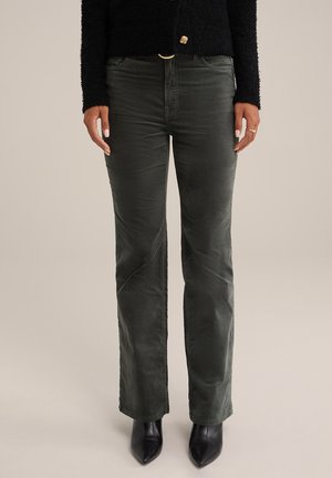 Flared Jeans - green