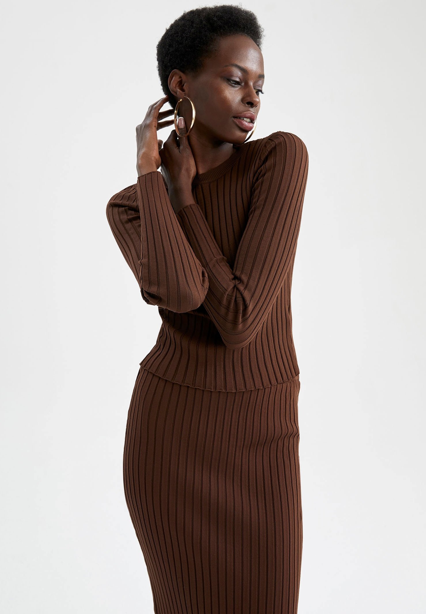 DeFacto SLIM FIT - Maglione - brown/marrone - Zalando.it