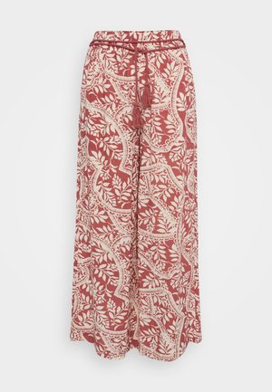 Vero Moda Petite VMBALI WIDE PANTS  - Trousers - marsala