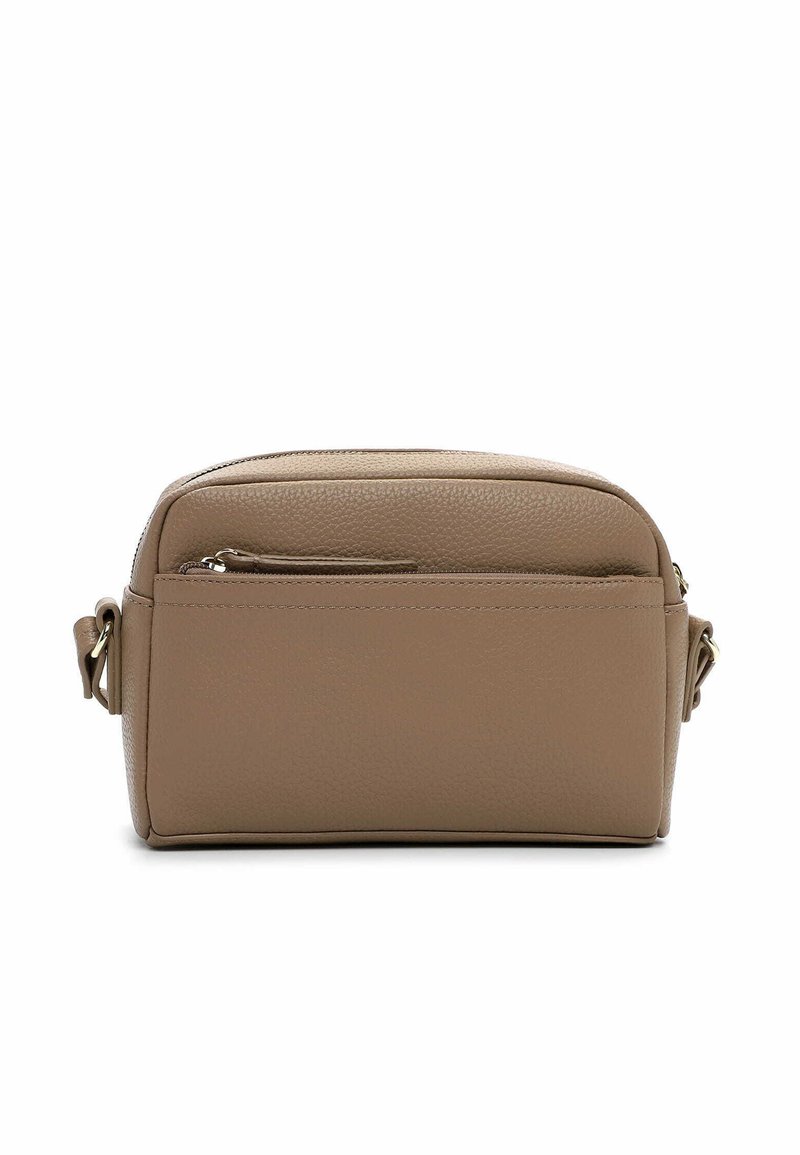 Sac Bandoulière Tamaris TAS Genna Crossover - Marron Foncé/argenté, Polyester - Dimensions 22x15x8 Cm, Sangle Réglable