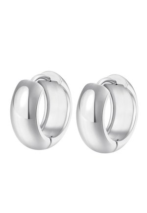 CHUNKY HOOP - Pendientes - silver-coloured