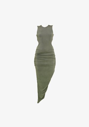 WAL G., MARIE BACKLESS ASYMMETRIC DRESS - Ένδυση για ειδικές περιστάσεις - khaki green