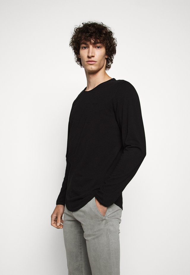 CHARLES - T-shirt à manches longues - black