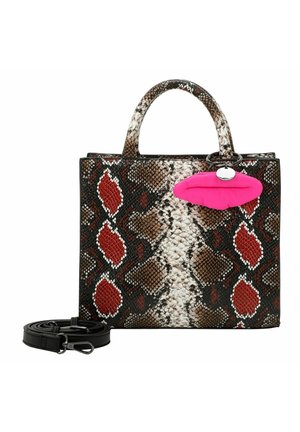 Buffalo BIG BOXY - Sac à main - fancy snake pink